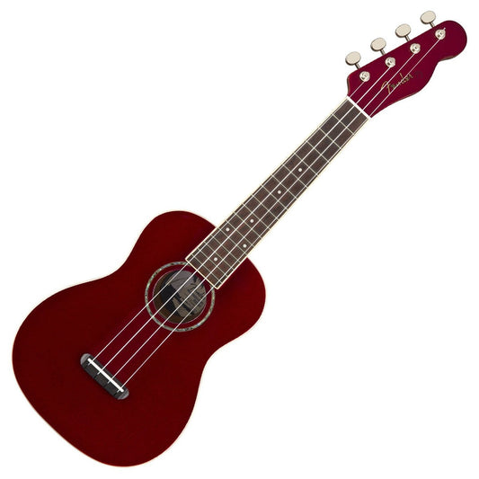 Đàn Ukulele Fender Zuma Classic FB Walnut Concert, Candy Apple Red - Việt Music