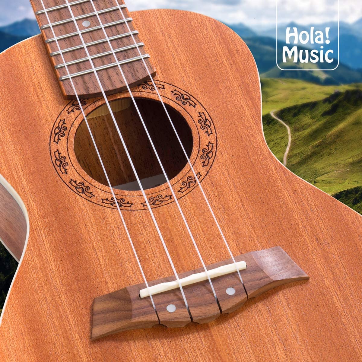 Đàn Ukulele Hola Deluxe Series Concert, Mahogany - Việt Music