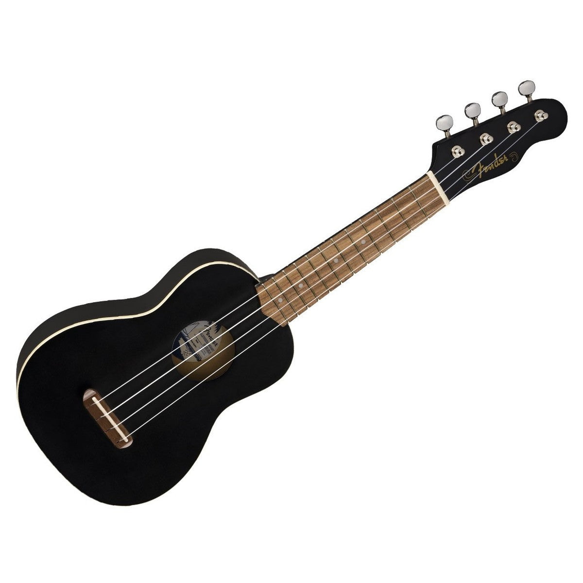 Đàn Ukulele Fender Venice FB Walnut Soprano, Black - Việt Music