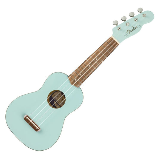 Đàn Ukulele Fender Venice FB Walnut Soprano, Daphne Blue - Việt Music