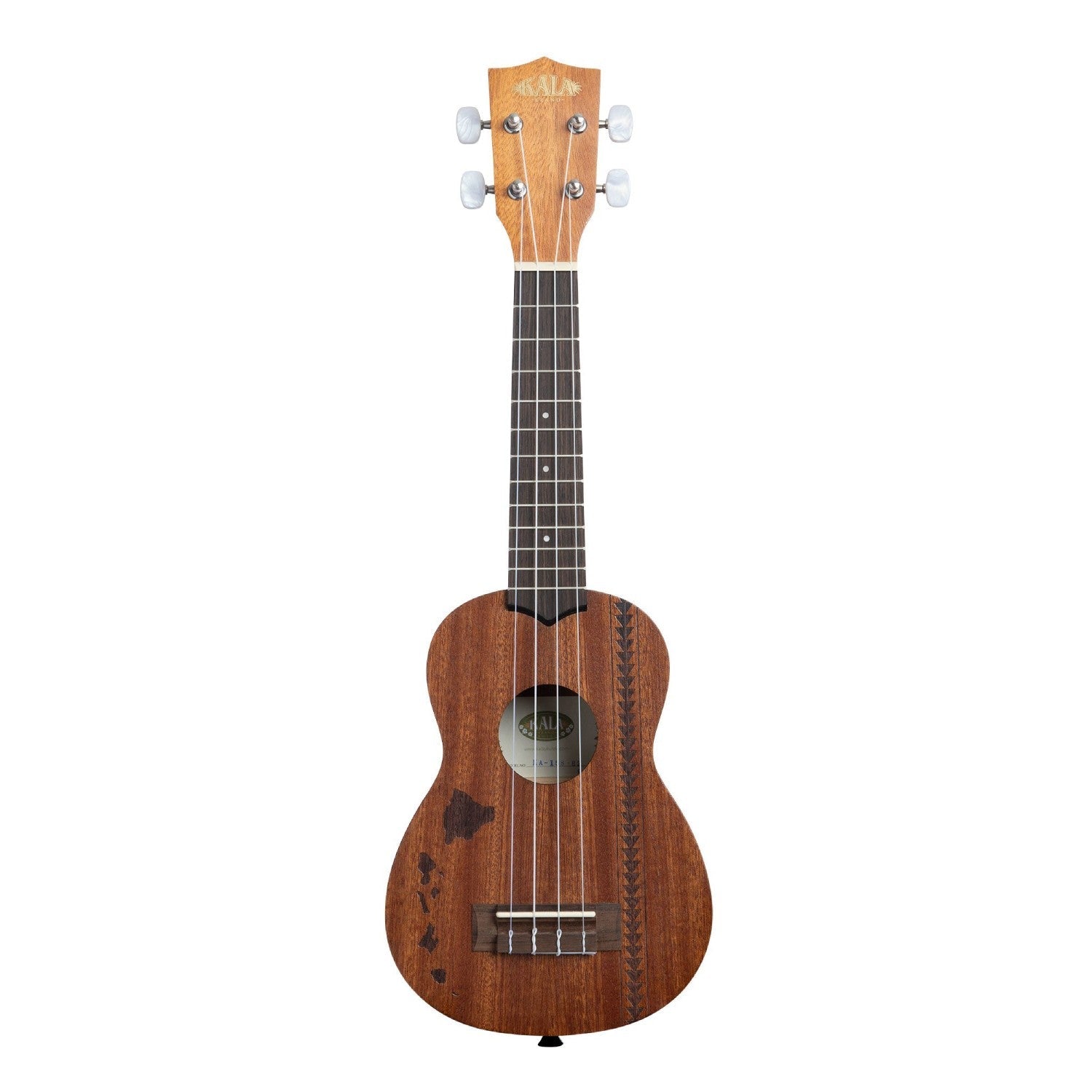 Đàn Ukulele Soprano Kala Satin Mahogany w/ Hawaiian Islands KA-15S-H - Việt Music