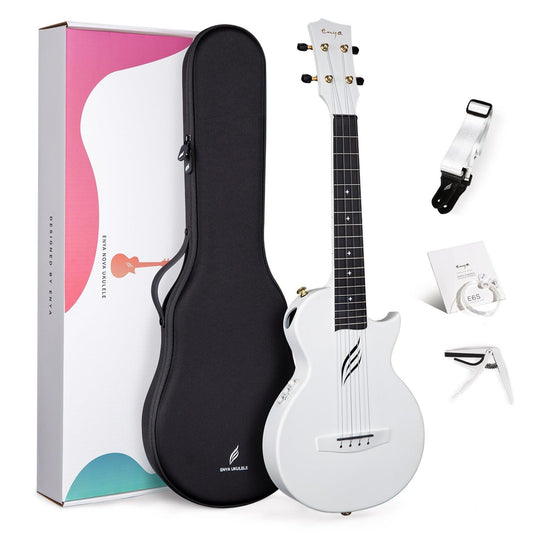 Đàn Ukulele Tenor Enya Nova U Pro EQ White - Việt Music