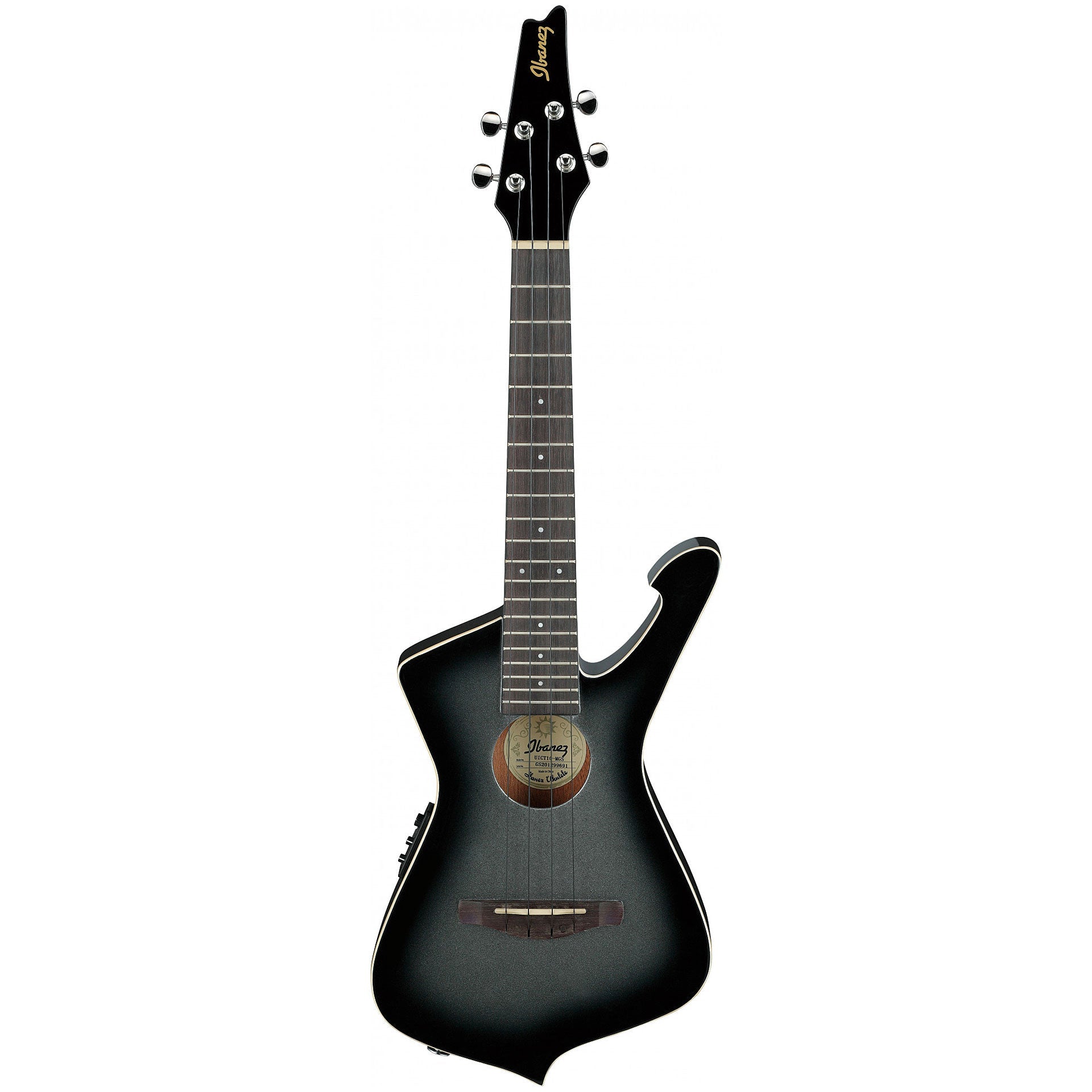 Đàn Ukulele Ibanez Tenor, Black High Gloss UICT10 - Việt Music