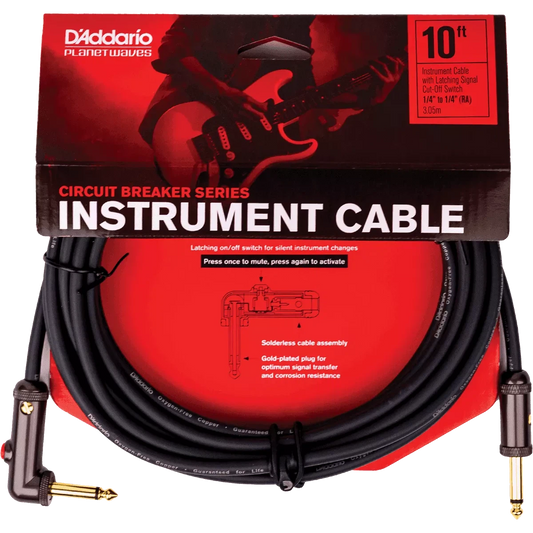 Dây Cáp Kết Nối D'Addario Circuit Breaker Instrument Cable PW-AGLRA - Việt Music