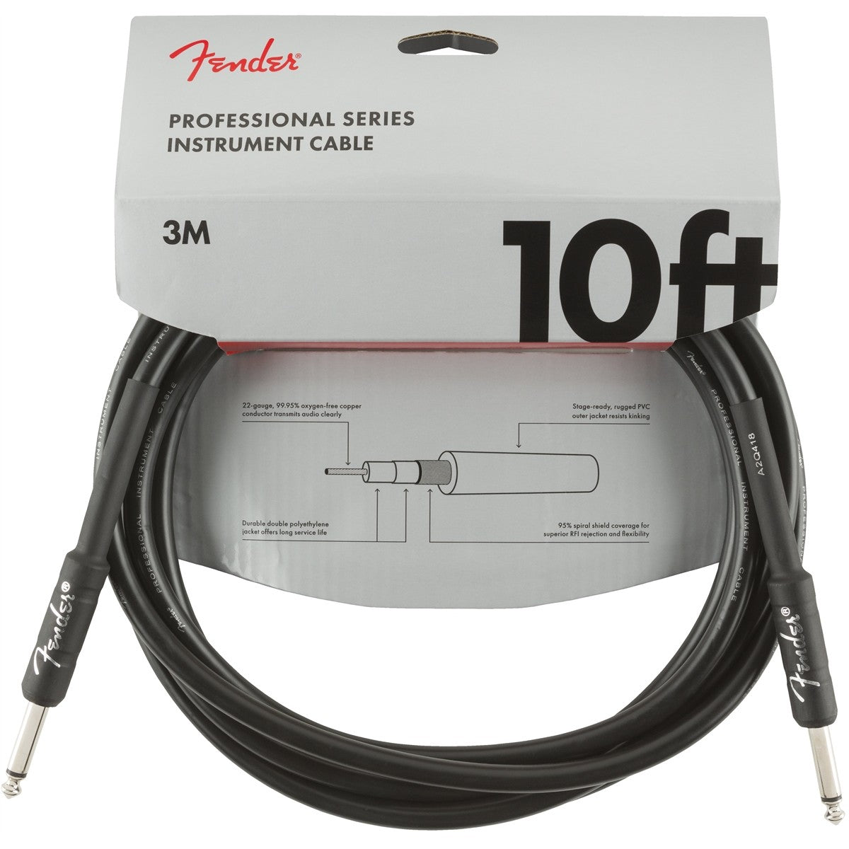 Dây Cáp Kết Nối Fender Professional Series Instrument Cable, 2 Đầu Thẳng - Việt Music