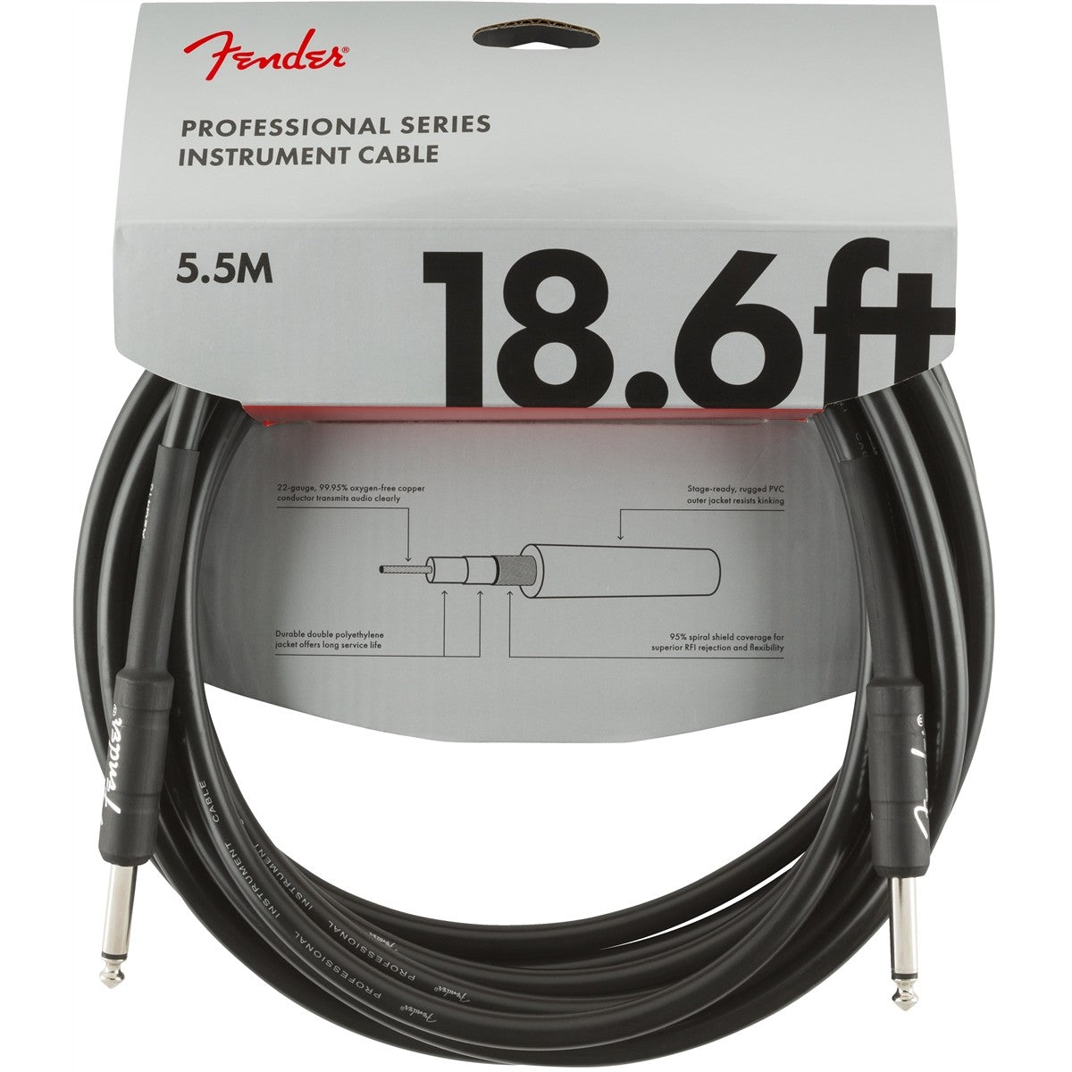 Dây Cáp Kết Nối Fender Professional Series Instrument Cable, 2 Đầu Thẳng - Việt Music