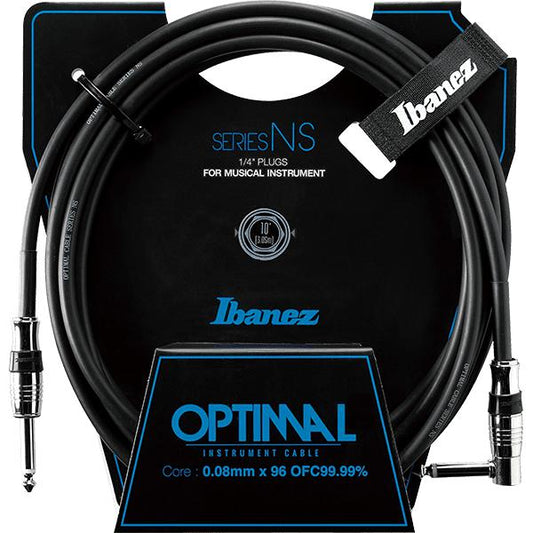 Dây Cáp Kết Nối Ibanez Instrument Cable NS Series, 1 Đầu Thẳng - 1 Đầu Vuông - Việt Music