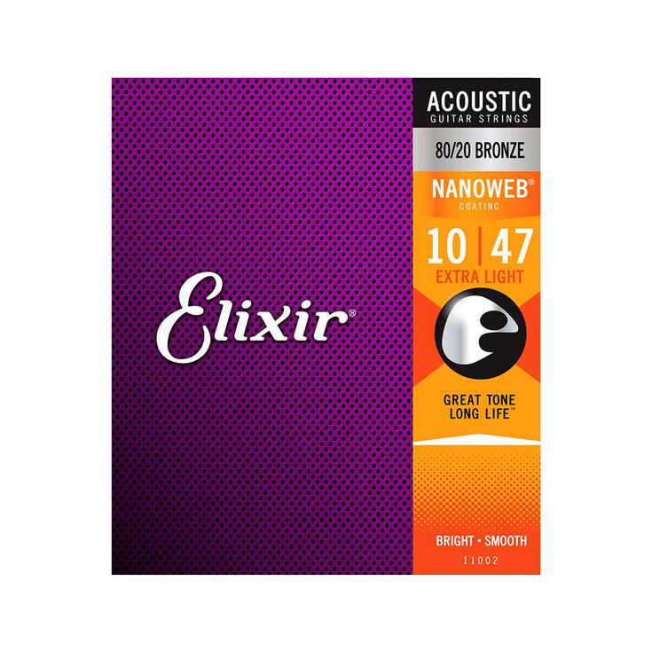 Dây Đàn Guitar Acoustic Elixir Nanoweb 80/20 Bronze - Việt Music