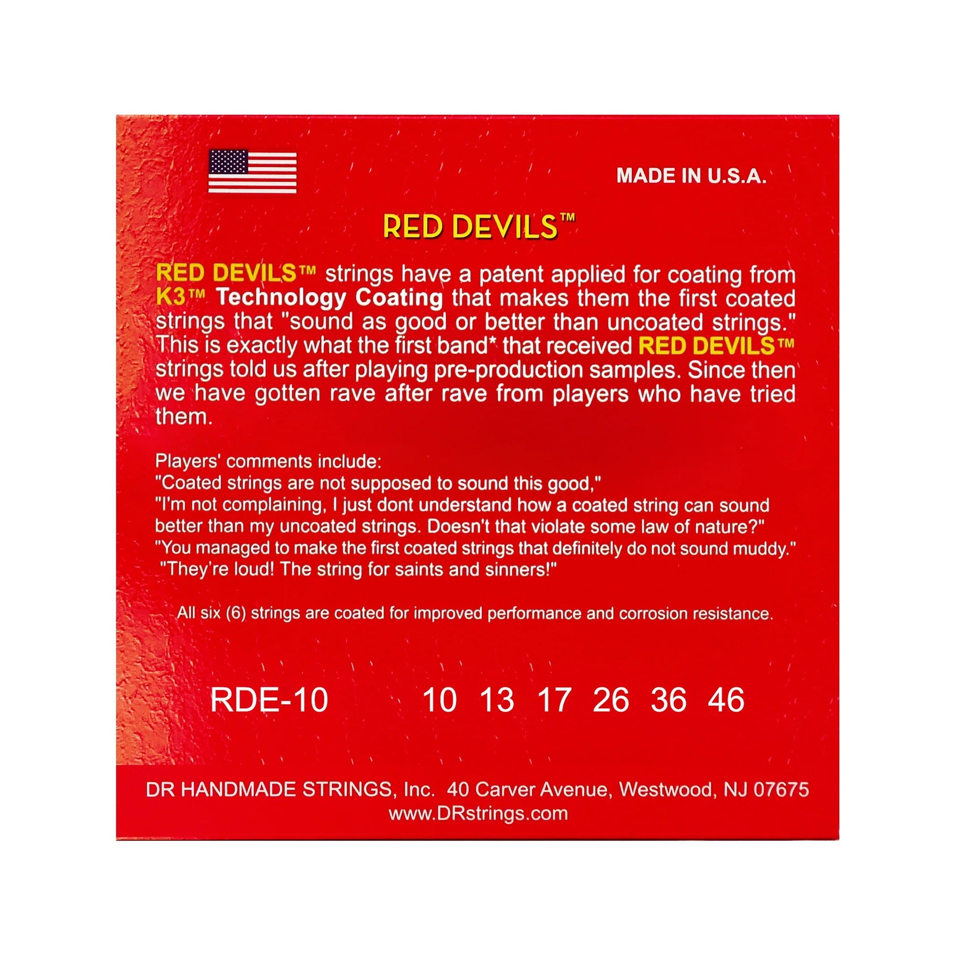 Dây Đàn Guitar Điện DR Strings RDE-10 Red Devils K3 - Việt Music