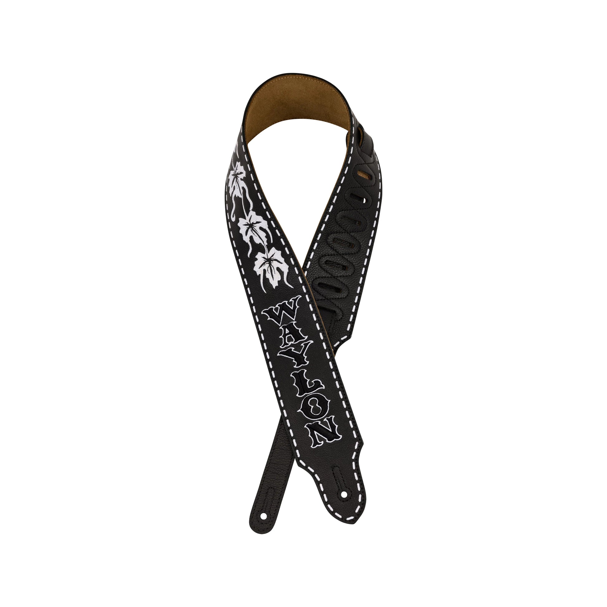 Dây Đeo Đàn Guitar Fender Waylon Jennings Signature, Black - Việt Music