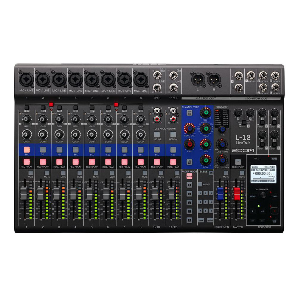 Digital Mixer + Recorder Zoom LiveTrak L12 - Việt Music