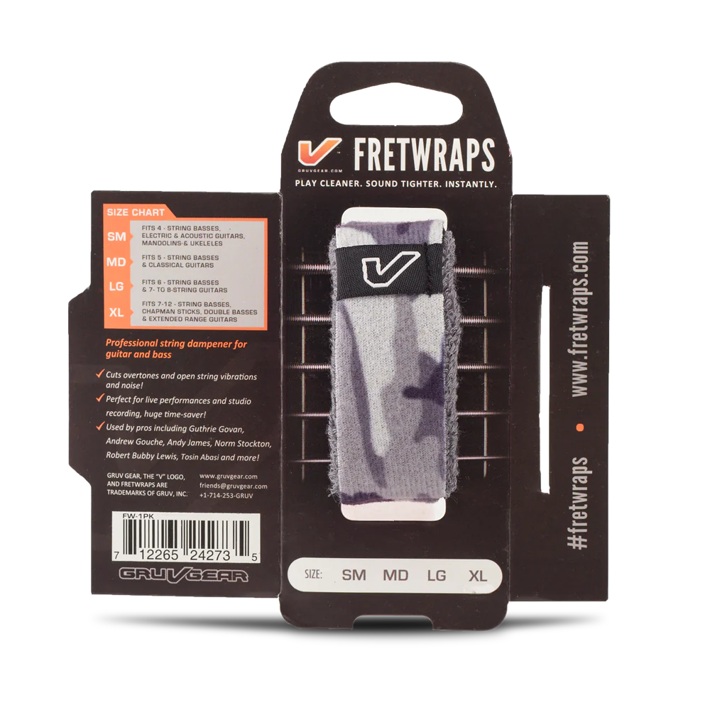 FretWraps Gruv Gear Camo Gray/White - Việt Music