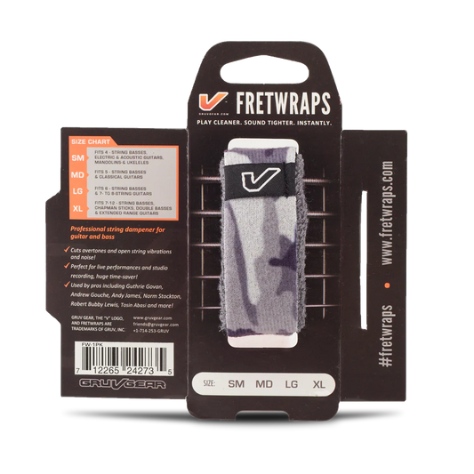 FretWraps Gruv Gear Camo Gray/White - Việt Music