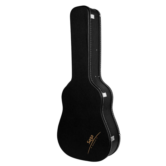 Hộp Đàn Guitar Acoustic Saga Black High End Guitar Case - Việt Music