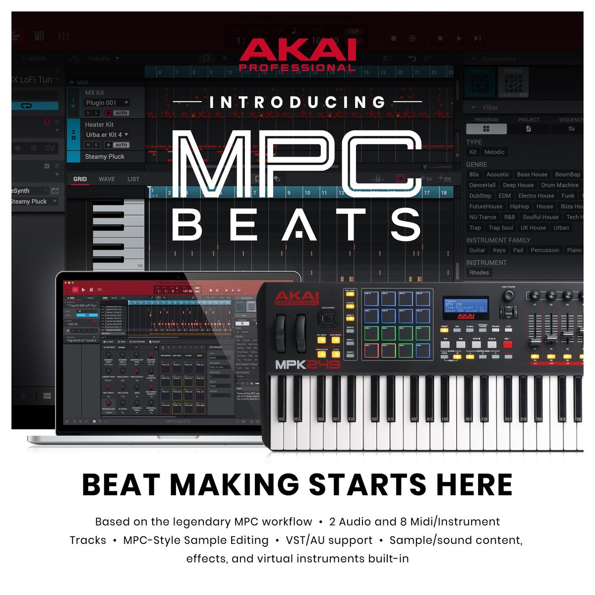 MIDI Keyboard Controller Akai MPK249 - Việt Music