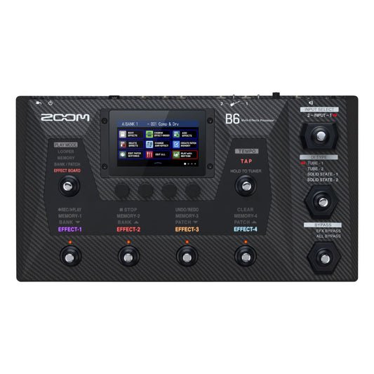 Pedal Guitar Bass Zoom B6 Bass Multi-Effects Processors - Việt Music