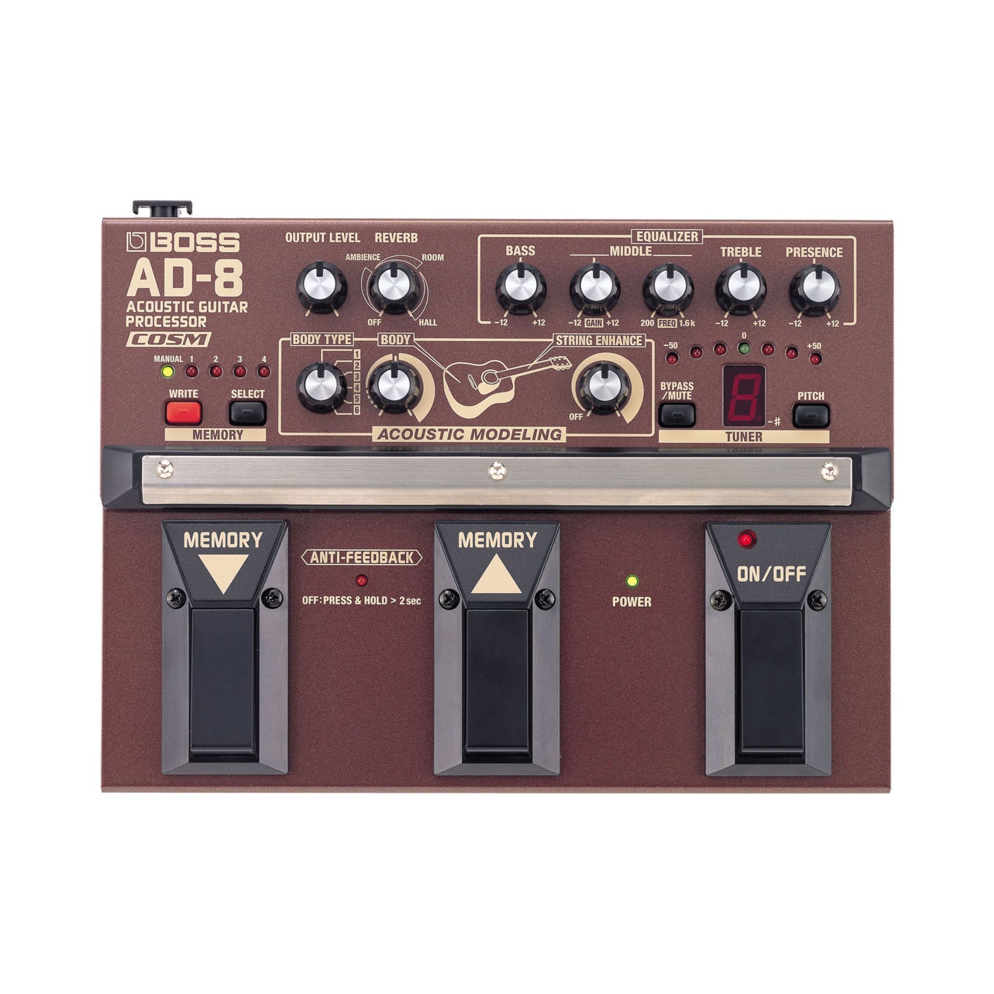 Pedal Guitar Boss AD-8 Acoustic Guitar Processor - Việt Music