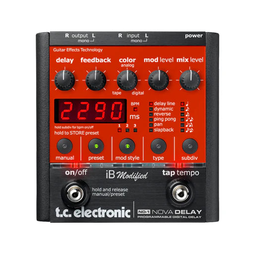 Pedal Guitar TC Electronic ND-1 Nova Delay - Việt Music