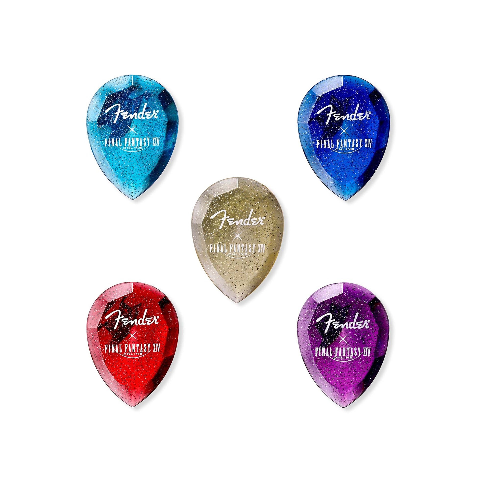 Pick Gảy Đàn Guitar Jim Dunlop Fender Final Fantasy XIV Crystal Shards, 5pc - Việt Music