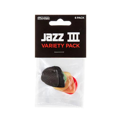 Pick Gảy Đàn Guitar Jim Dunlop PVP103 Jazz III Variety Pack, 6pc - Việt Music