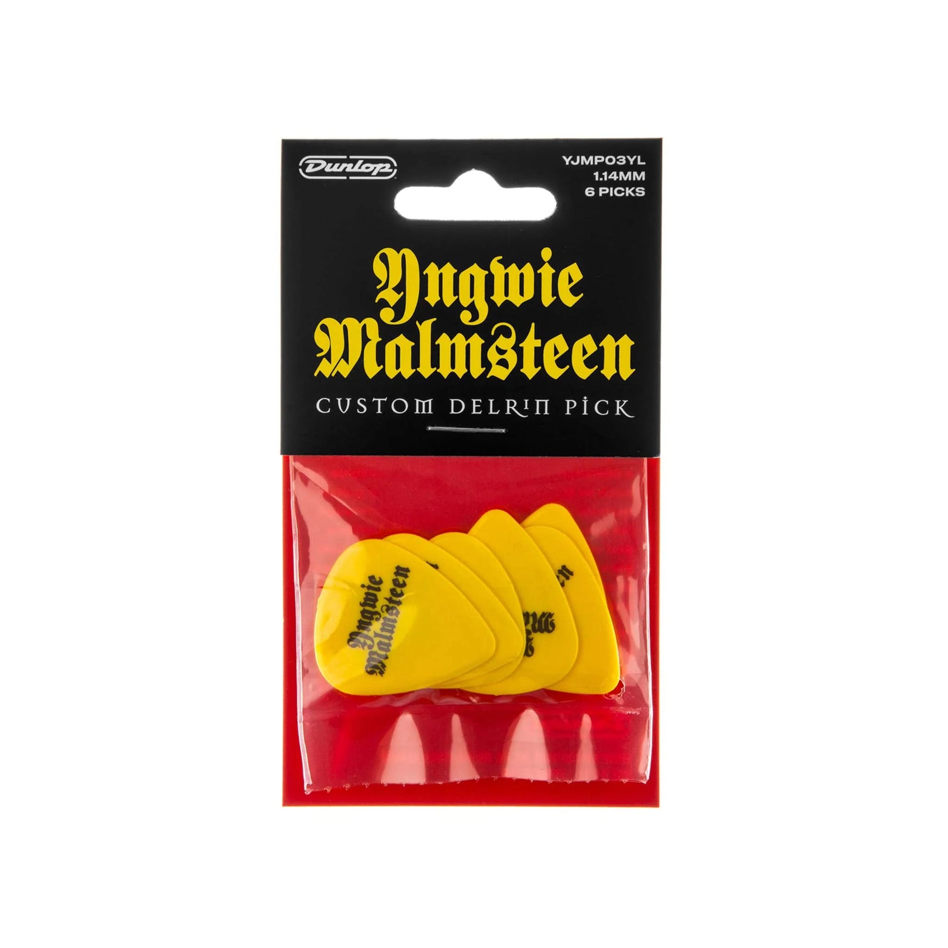 Pick Gảy Đàn Jim Dunlop YJMP03YL Malmsteen Custom Delrin 1.14mm, 6pc - Việt Music