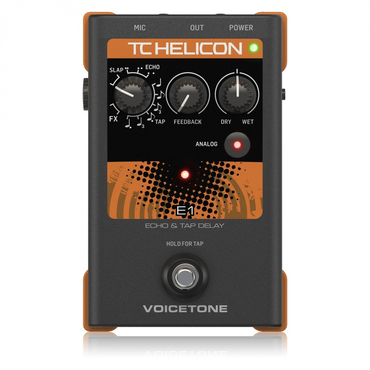 Pedal Vocal TC Helicon VoiceTone E1 Echo and Tap Delay - Việt Music