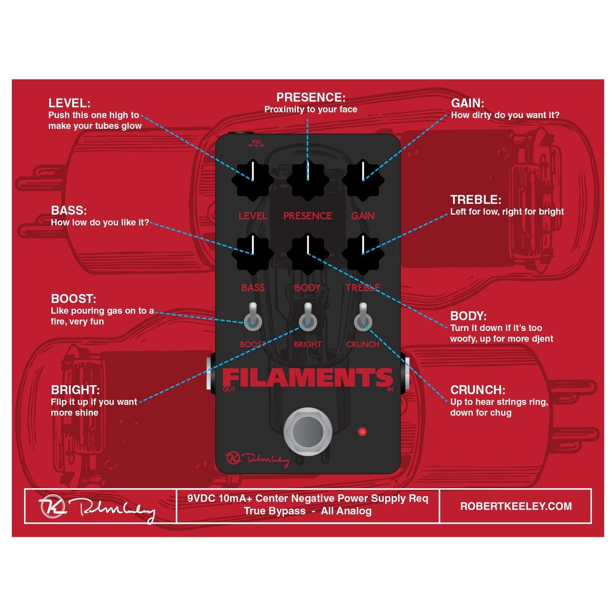 Pedal Guitar Keeley Filaments Overdrive - Việt Music