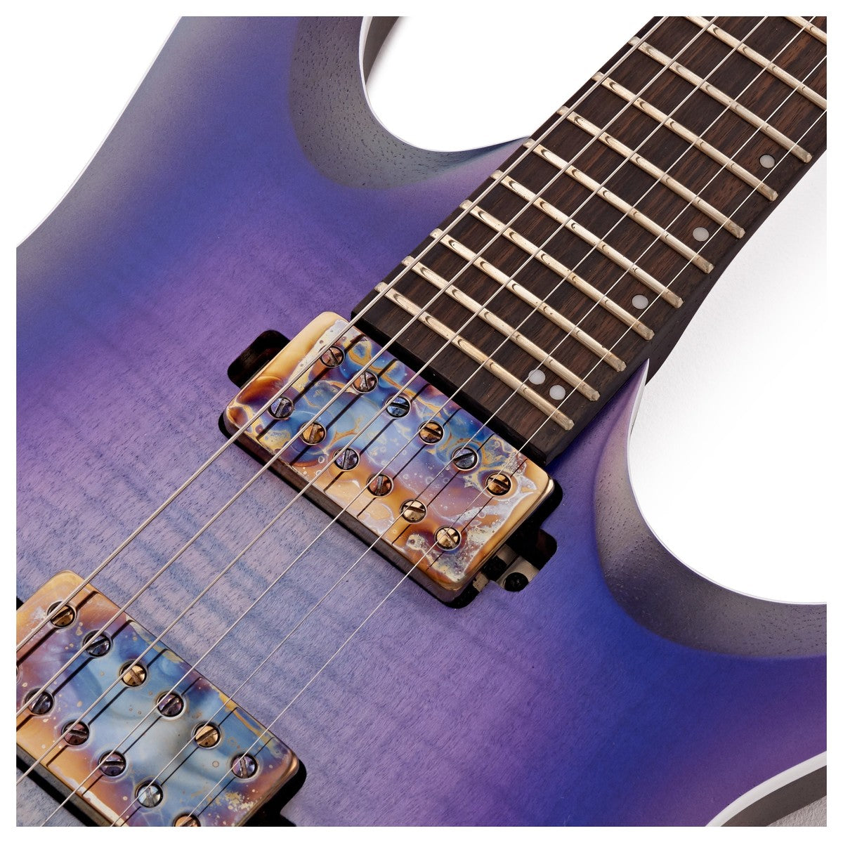 Đàn Guitar Điện Ibanez RGA61AL - RGA Axion Label HH, Ebony Fingerboard, Indigo Aurora Burst Flat - Việt Music