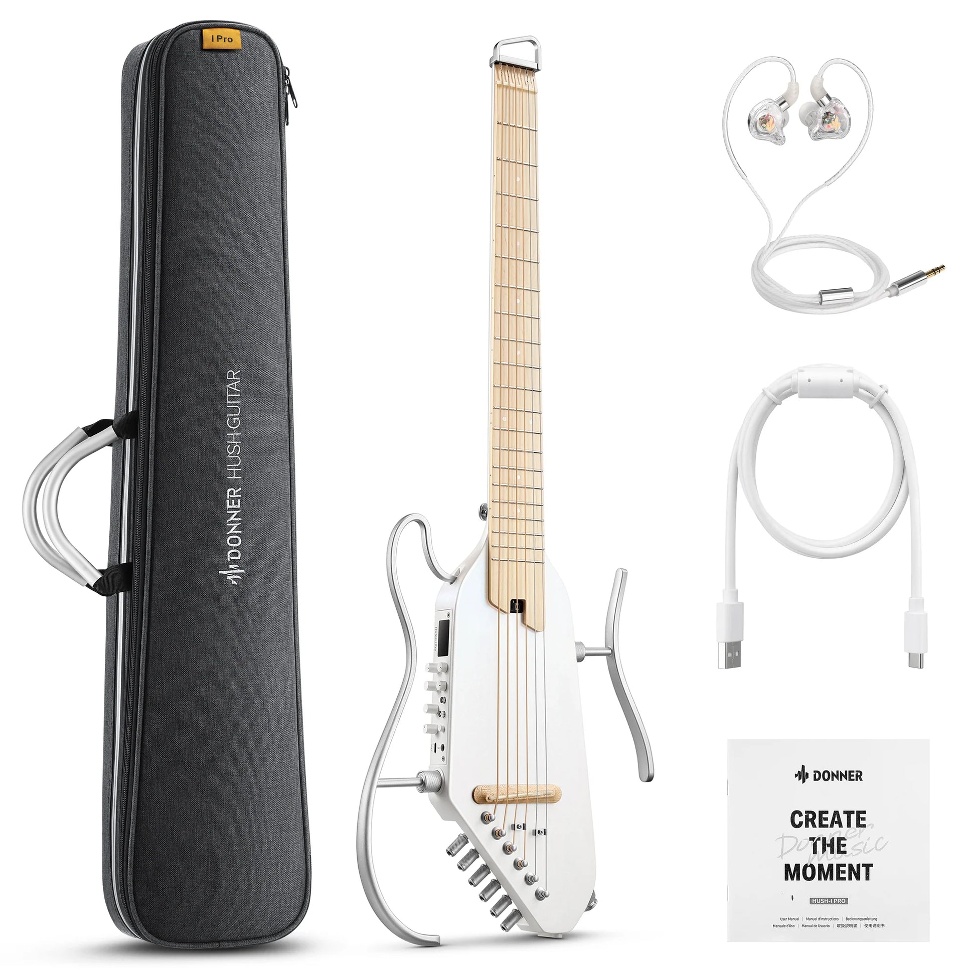 Đàn Guitar Silent Acoustic Donner HUSH-I Pro - Việt Music