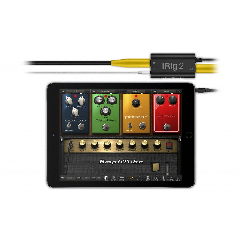 Thiết Bị Thu Âm IK Multimedia IRig 2 Guitar Interface For IOS and Mac - Việt Music