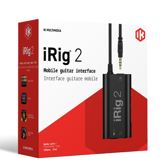 Thiết Bị Thu Âm IK Multimedia IRig 2 Guitar Interface For IOS and Mac - Việt Music