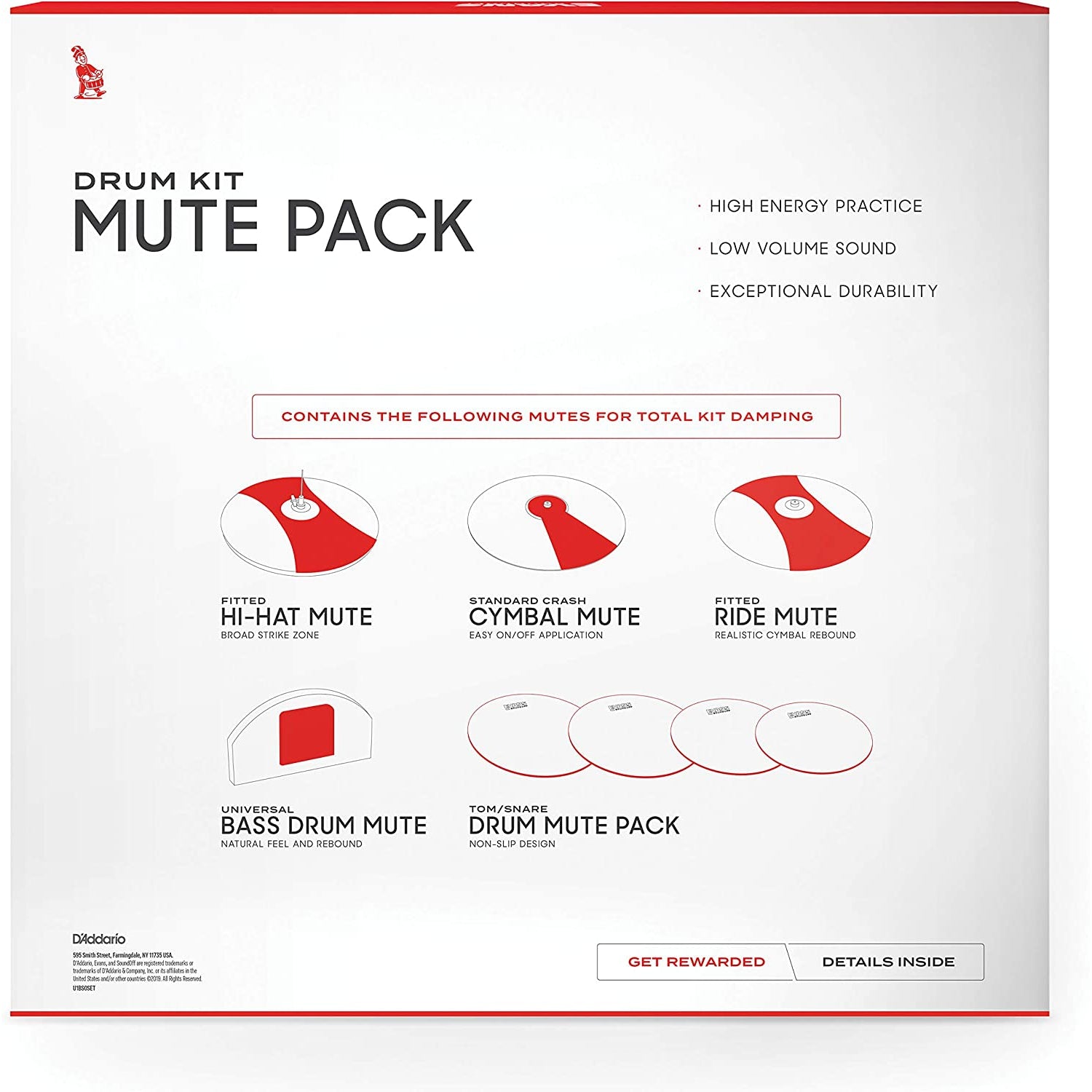 Tiêu Âm Trống Evans SO-SETROCK SoundOff Mute Rock Pack - Việt Music