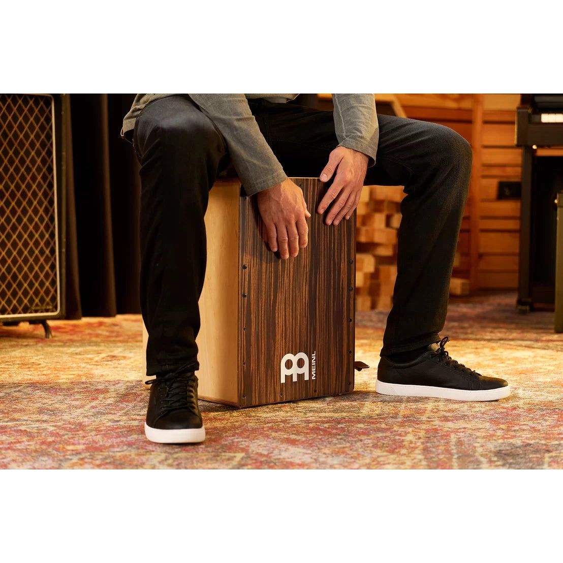 Trống Cajon Meinl Bass Ebony Bass Foot Switch Cajon - JBC6EY - Việt Music