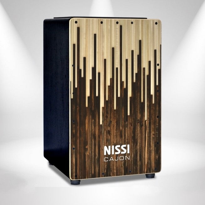 Trống Cajon Nissi CJPLW-712P Gỗ Sọc - Việt Music