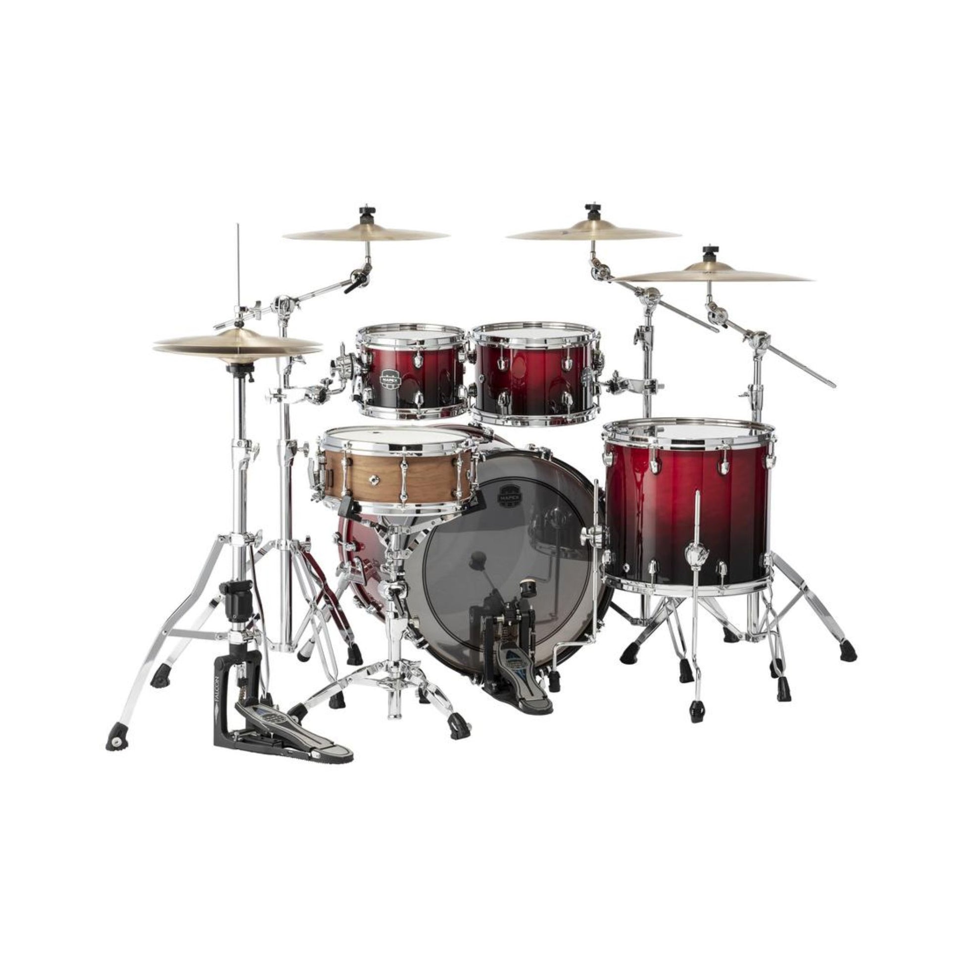 Trống Cơ Mapex Saturn Maple - Walnut Hybrid Shell Pack SR529XU - Việt Music